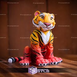 Basic STL Tiger Print in place Cute