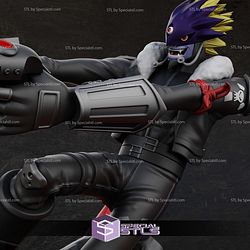 Beelzemon Digimon in Action STL Files
