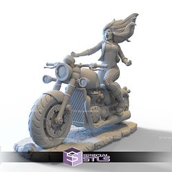 Black Canary on Motor STL Files