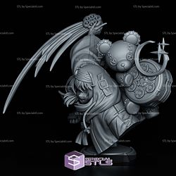 Bridget Guilty Gear Locked Bust STL Files