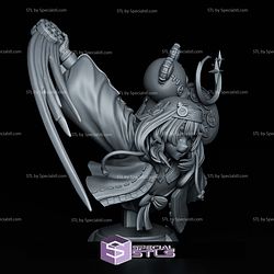 Bridget Guilty Gear Locked Bust STL Files