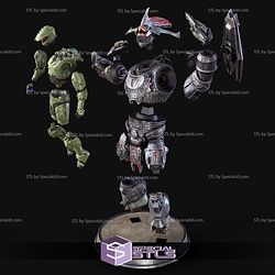 Brute Chieftain and Master Chief STL Files