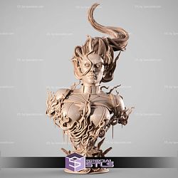Captain Marvel 2025 Portrait Bust STL Files