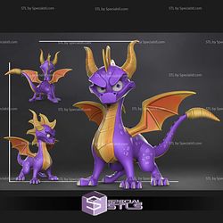 Chibi Sryro Pulple Dragon STL Files