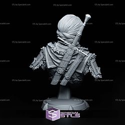 Ciri The Witcher 4 Bust STL Files