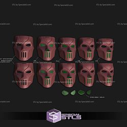 Cosplay STL Files Casey Jones Mask Fortnite