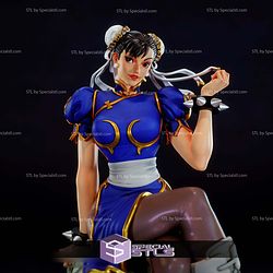 Chun Li 1-6 Sitting Pose STL Files