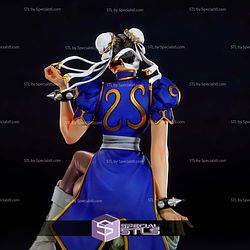 Chun Li 1-6 Sitting Pose STL Files
