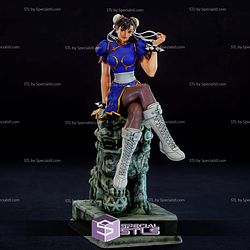 Chun Li 1-6 Sitting Pose STL Files
