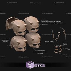 Cosplay STL Files Daredevil Born Again Cowl bundle
