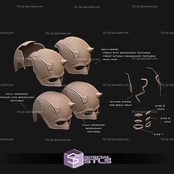 Cosplay STL Files Daredevil Born Again Cowl bundle