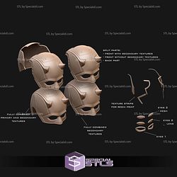 Cosplay STL Files Daredevil Born Again Cowl bundle