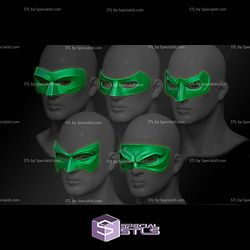 Cosplay STL Files Green Lanter 5 Mask Set