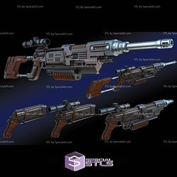 Cosplay STL Files MW20 Blaster Rifle Configuration