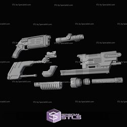 Cosplay STL Files MW20 Blaster Rifle Configuration