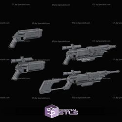 Cosplay STL Files MW20 Blaster Rifle Configuration