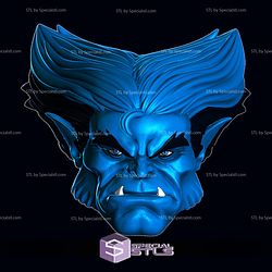 Custom Head STL Collection - Beast X Men 97 Normal