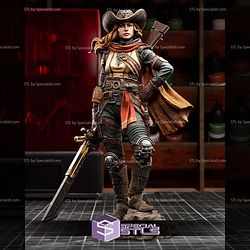 Crankshot Scifi Girl STL Files