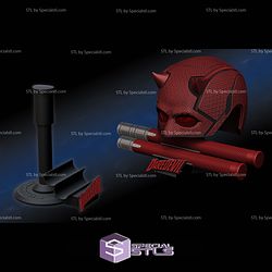 Daredevil Stand for Cowl and Billy Clubs STL Files
