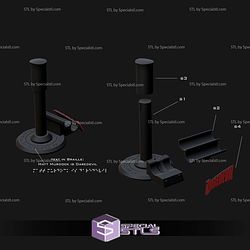 Daredevil Stand for Cowl and Billy Clubs STL Files