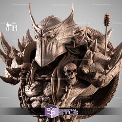Dark Ages Spawn Portrait Bust STL Files