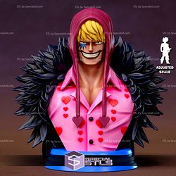 Donquixote Rosinante Bust STL Files