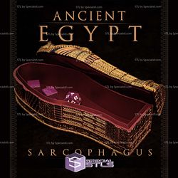 Egyptian Sarcophagus Storage Box STL Files