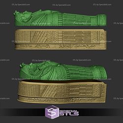 Egyptian Sarcophagus Storage Box STL Files