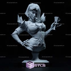Emma Frost Marvel Rival and Glass Bust STL Files