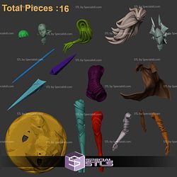 Esil Radiru and Weapon STL Files