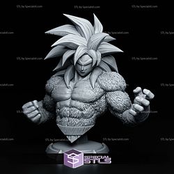 Goku SSJ4 Bust 175mm STL Files