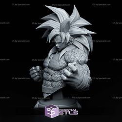 Goku SSJ4 Bust 175mm STL Files
