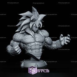 Goku SSJ4 Bust 175mm STL Files