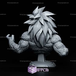 Goku SSJ4 Bust 175mm STL Files