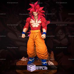 Goku SSJ4 Daima Diorama STL Files