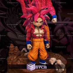 Goku SSJ4 Daima Diorama STL Files