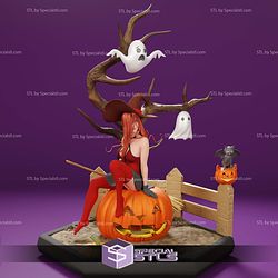 Halloween Witch Pumpkin STL Files