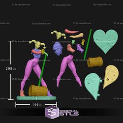 Harley Quinn Clown 1-6 STL Files