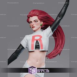 Jessie Pokemon Realistic 1-6 STL Files