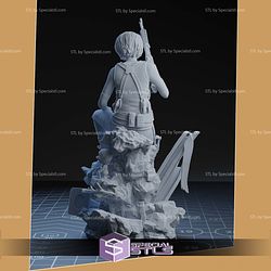 Jill Valentine Sitting with Gun STL Files