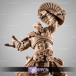 Kratos Axe and Shield STL Files