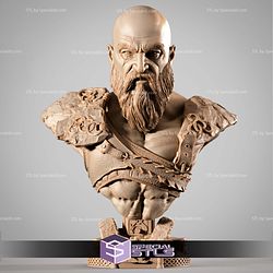 Kratos Portrait Bust 1-4 STL Files