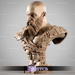 Kratos Portrait Bust 1-4 STL Files