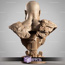 Kratos Portrait Bust 1-4 STL Files