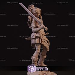Lia the Barbarian Mercenary STL Files