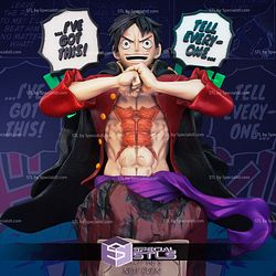 Luffy Manga Bust STL Files
