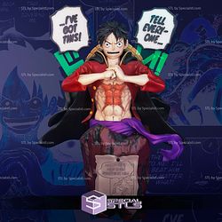 Luffy Manga Bust STL Files