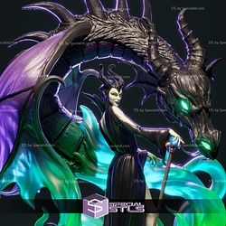 Maleficent Black Dragon STL Files