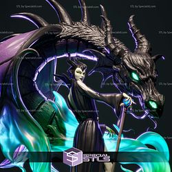 Maleficent Black Dragon STL Files