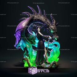 Maleficent Black Dragon STL Files